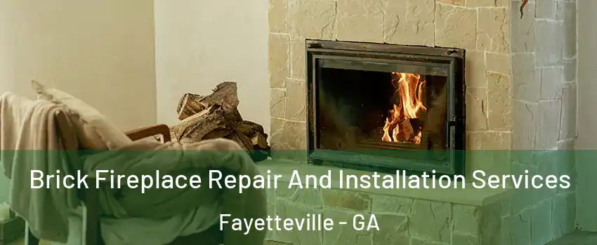 Brick Fireplace Repair And Installation Services Fayetteville - GA
