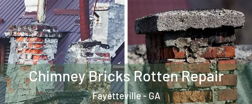 Chimney Bricks Rotten Repair Fayetteville - GA