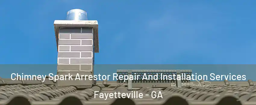  Chimney Spark Arrestor Repair And Installation Services Fayetteville - GA