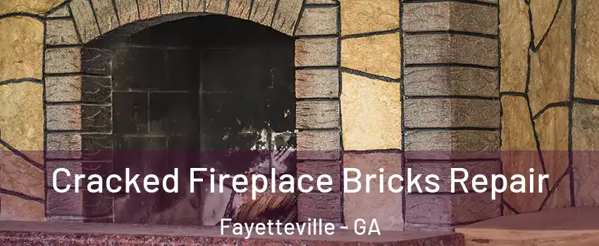 Cracked Fireplace Bricks Repair Fayetteville - GA