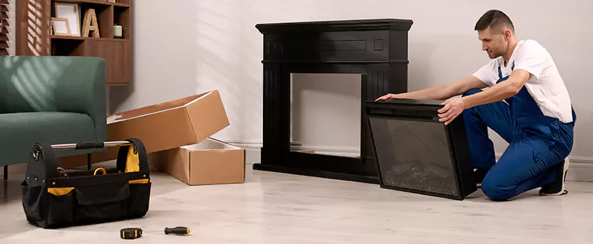 Old Rusted Metal Fireplace Repair And Replacement in Fayetteville, GA