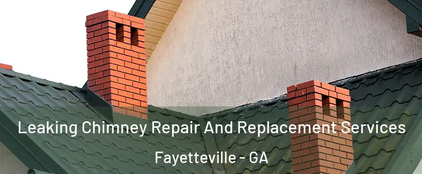 Leaking Chimney Repair And Replacement Services Fayetteville - GA